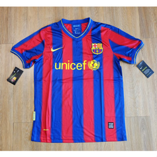 เสื้อบาร์เซโลน่า ย้อนยุค ทีมเหย้า ปี 2009-10 เกรด AAA Barcelona Retro Home 2009-10 AAA บาร์ซ่า