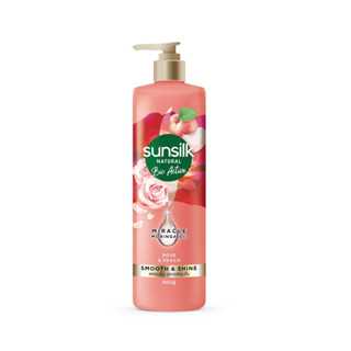 Sunsilk Shampoo Bio Active Rose Peach 380 ML ซันซิล แชมพู เนเชอรัล ไบโอ แอคทีฟ น้ำมันโมริงก้าและพีชกุหลาบ 380 มล