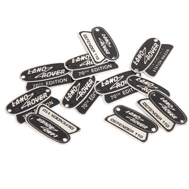 ป้ายโลโก้รถสเกล โลหะ Land Rover D90 D110 Rc4wd D1rc