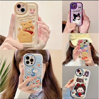 เคสหนังลายการ์ตูนน่ารัก กันเลนส์กล้อง สำหรับไอโฟน 11-11Promax-12-12pro-12ProMax-13-13Pro-13Promax-14-14pro-14ProMax