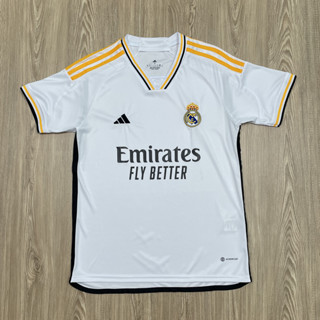 เสื้อบอล  เสื้อผู้ใหญ่ Real Madrid เนื้อผ้าโพลีเอสเตอร์แท้ เกรดแฟนบอล AAA