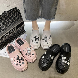 ❌ไม่มีตัวติดนะคะ ❌ ตามตัวเลือกเลยคะ ส่งเร็ว🚚ส่งจาก ไทย【E231】z.zstore แท้ size36-41รองเท้าแตะแบบสวมทรงสูงสไตล์เกาหลี