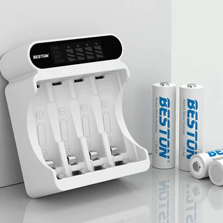 Beston Battery Charger เครื่องชาร์จถ่าน AA AAA 4 ก้อน หน้าจอLCD ดู%ได้ ที่มีคุณภาพสูง