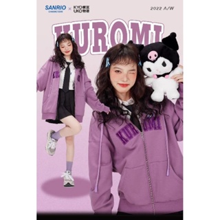 Kyouko x Sanrio เสื้อฮู้ด เสื้อกันหนาว ลิขสิทธิ์แท้ Pompompurin , Kuromi , Cinnamoroll , My Melody