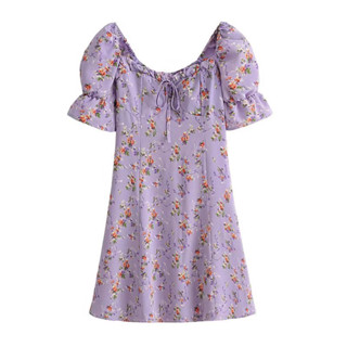 [𝗣𝗥𝗘-𝗢𝗥𝗗𝗘𝗥]💜Daisy purple dress เดรสกระโปรงยาวแขนจั๊ม