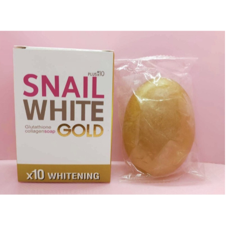 สบู่สเนลไวท์ โกลด์ 100กรัม Snail White Gold soap Gold (สารสกัดจากทองคำ)