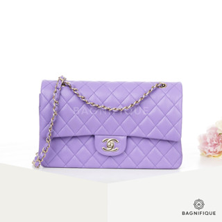 CHANEL CLASSIC 10_ PURPLE CAVIAR SHW