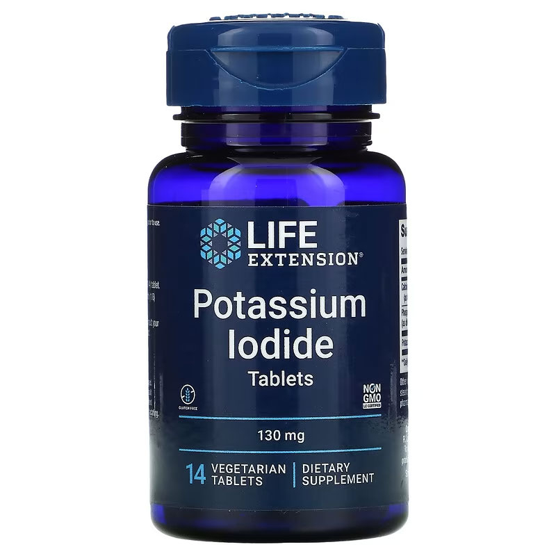 Life Extension Potassium Iodide 130 mg 14 Tablets