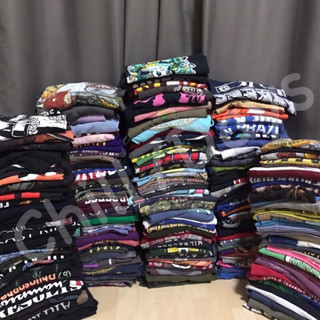 [ยกถุงแพค 100 ตัว ] พร้อมส่ง เสื้อยืดมือสองจาก USA เกรd A คละสี คละไซส์ ไม่มีตำหนิ