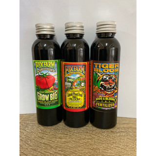 [Fox Farm 3 PART Trio Base Set สารอาหารธาตุหลักออแกนิค ขนาดแบ่ง 100ml set3ขวด