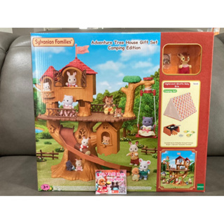 🌸มาใหม่🌸 Sylvanian Adventure Tree House Gift Set Camping มือ 1 บ้านต้นไม้ พร้อม เต็นท์ ตุ๊กตา เบบี้ ยีราฟ Giraffe