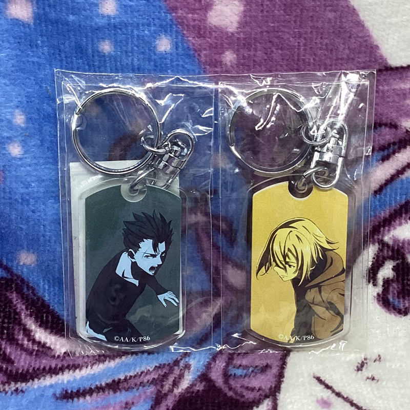 86 - Raiden Suga & Theoto Rikka - Dog Tag Style Acrylic Keychain - Blu-ray/DVD 86-Eighty Six- Vol.3 
