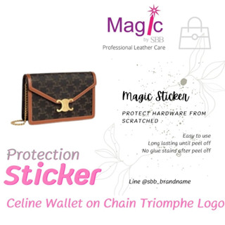 Film กันรอย สติ๊กเกอร์กันรอย Celine Triomphe Wallet On Chain, Mini Triomphe Bag