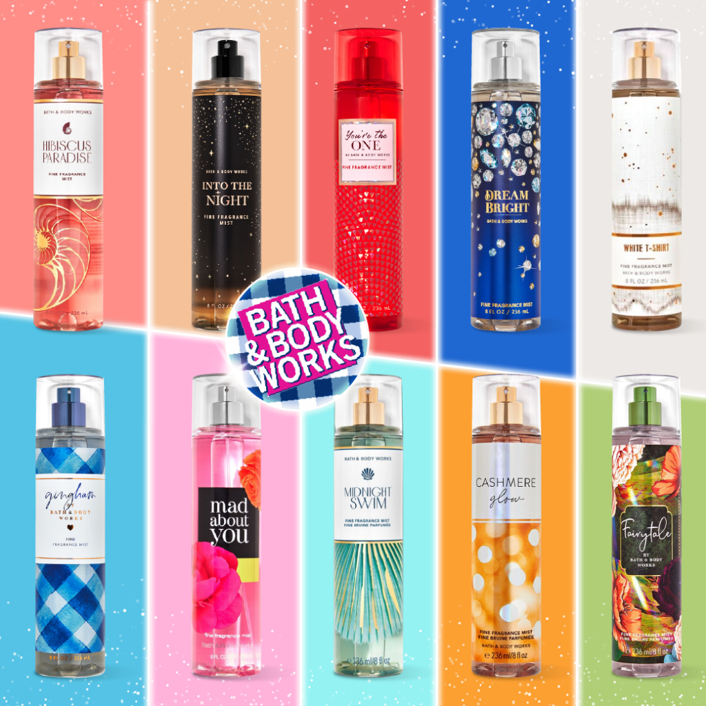 [SET2/2] Bath and Body Works : Fragrance Mist ขนาด236ml เพิ่มความหอมสดชื่นด้วยกลิ่นที่หลากหลายสไตล์ที่คุณสามารถเลือกได้
