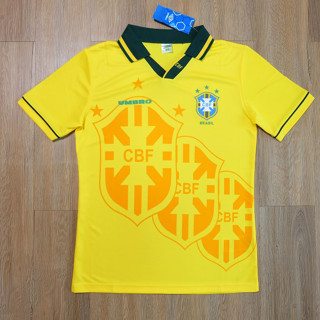 เสื้อบอลย้อนยุค บราซิล ที่เหย้า Brazil Home  ปี1993/94 เกรด AAA