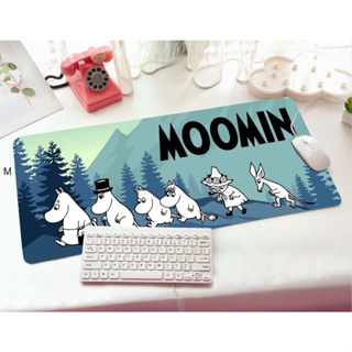 MOOMIN 6P    แผ่นรอง คีย์บอร์ด รองคีย์บอร์ด keyboard    ลาย MOOMIN 6P     ขนาด 30 x 70 cm แผ่นหนานุ่ม มียางกันลื่น 798