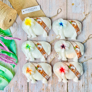 สบู่น้ำมันมะพร้าว รูปช้าง ขนาด 120 กรัม HAND MADE สินค้าไทย