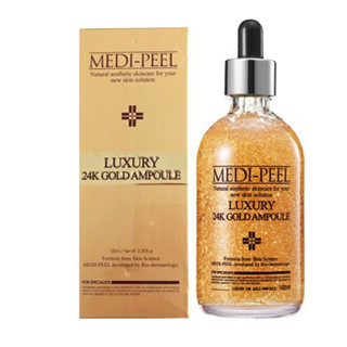 Medi Peel 24K Gold Ampoule 100 ml เมดิเพียว เซรั่มทองคำ 24K หน้าใสแบบเกาหลี