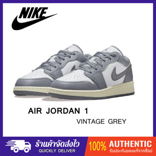 Nike Air Jordan 1 Low Vintage Stealth Grey ของแท้ 100%