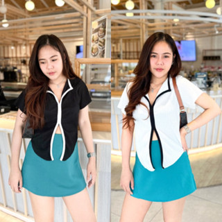 SNOP TOP เสื้อแขนสั้น-ขอบกุ้น🔥พร้อมส่ง