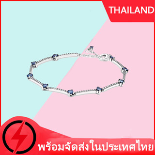 (การจัดส่งไทย) ของแทั 100% pandora กำไล เปล่งประกายห่วงโซ่ความหนาแน่นของ Bracelet silver 925 women bangle สร้อยข้อมือ