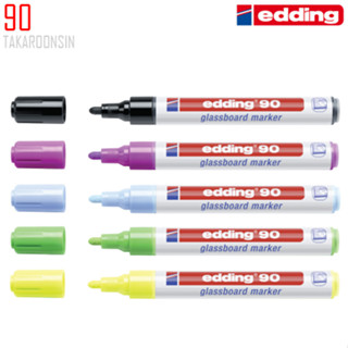 ปากกาเขียนบอร์ดกระจก EDDING 90/5 แพ็ค 10 ด้าม