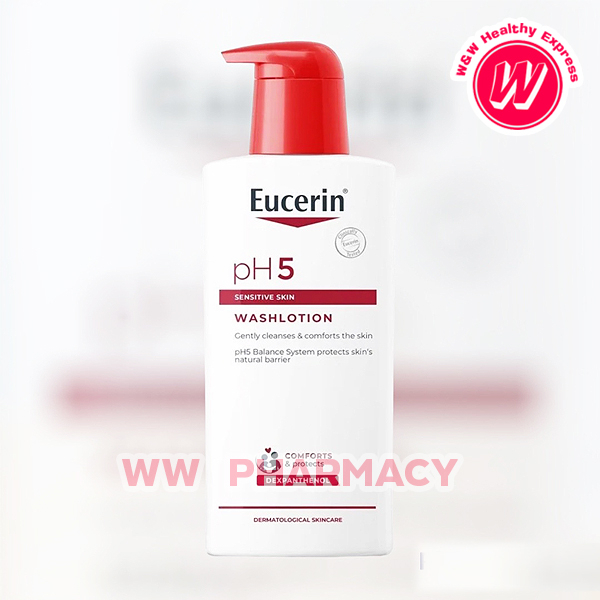 Eucerin pH5 Washlotion 400 ml - Eucerin Washlotion - ครีมอาบน้ำยูเซอรีน - ผิวแพ้ง่าย โลชั่นอาบน้ำ ยู