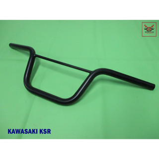 KAWASAKI KSR “BLACK” HANDLE BAR   //  แฮนด์ แฮนด์รถ แฮนด์มือจับ เหล็กชุบ "สีดำ" (ยาว 66 ซม.) (กว้าง 10 ซม.) (หนา 22 มม.)