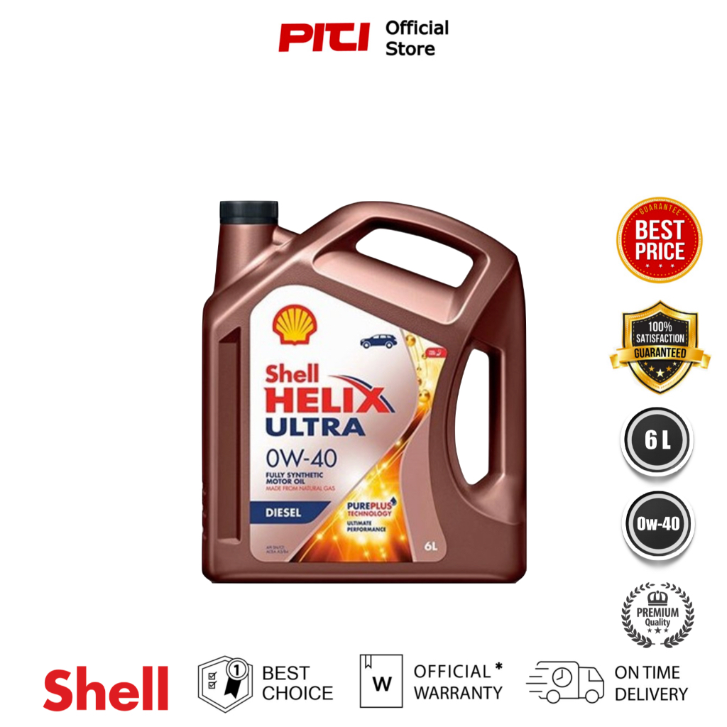 Shell Helix Ultra Diesel SAE 0W-40 4L, เชลล์ เฮลิกส์ อัลตร้า ดีเซล น้ำมันเครื่องสังเคราะห์ 0W-40 4ลิตร