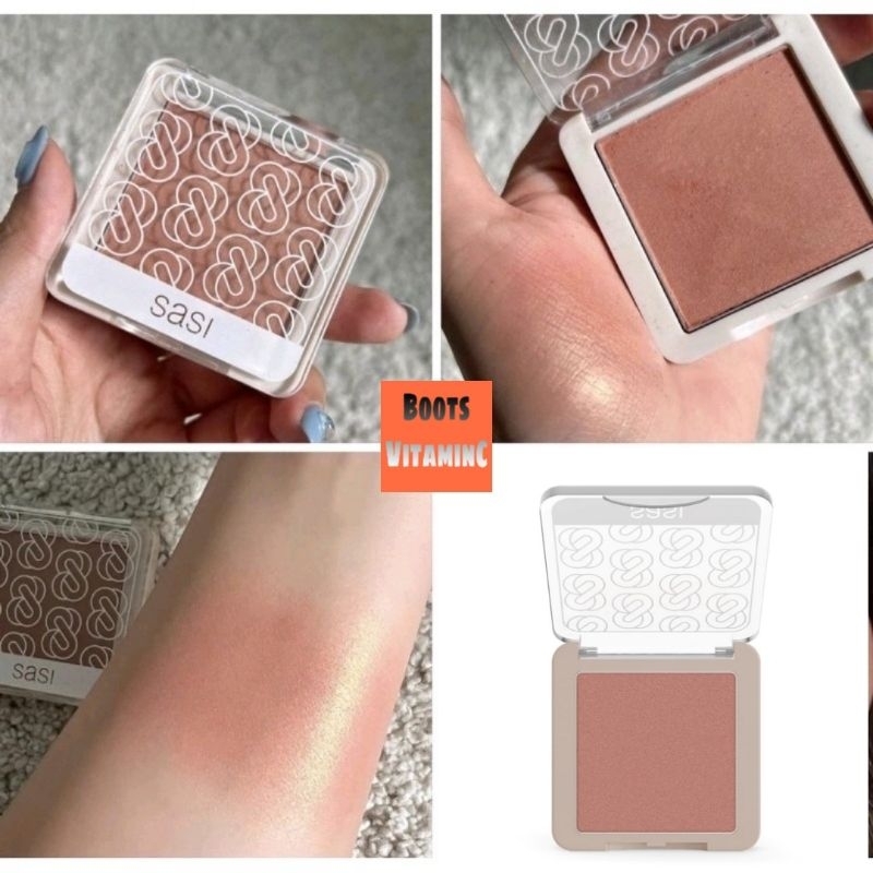 บลัชออน sasi  คือสีมีความบ่มแดด ชิมเมอร์วิ้งๆ โคตรน่ารักเลยย น่าพุ่งมากกก ใครชอบโทนนี้จดเลยสี S01 :U