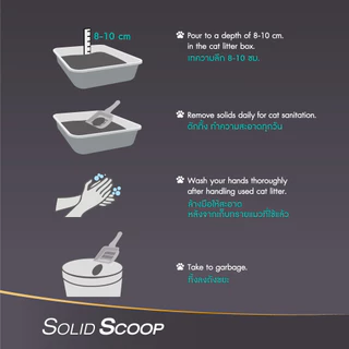 [09528] Solid Scoop Dust Free 12 Kg. ทรายแมวภูเขาไฟ สูตรไร้ฝุน 99.9% กำจัดกลิ่นเหม็น บรรจุ 12 กิโลกรัม (15 ลิตร/ถุง)