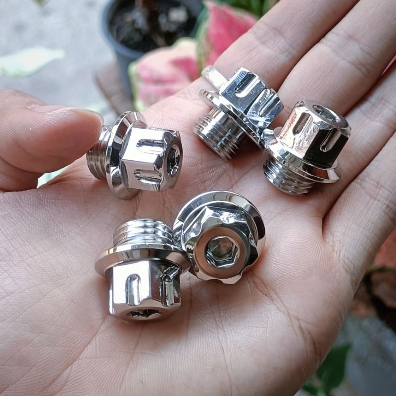 [ราคาส่ง] อุดเฟืองท้าย นูโว มีโอ ฟีโน่ สแตนเลส หัวเฟืองA1 เฮงสกรู (ราคาต่อ1ตัว)