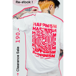 เสื้อทรง Oversize Russian roulette คอลเลคชั่น "Happinism" สีขาว