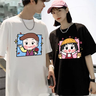 Chi-bi Maruko อนิเมะเสื้อยืดผ้าฝ้ายแท้ลายน่ารัก