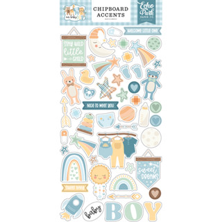 Our Baby Boy Chipboard 6"X13" สติกเกอร์แข็ง