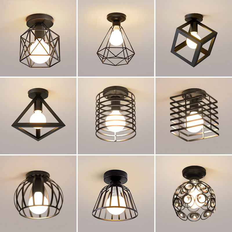 ราคาถูกที่สุด220V,E27.,LED Retro อุตสาหกรรมโคมไฟสไตล์ยุโรปชุดไฟเพดานโคมไฟระย้าโมเดิร์นเหล็กสีดำไฟตั้งโต๊ะ LED