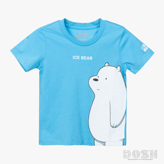 DOSH KIDS:UNISEX T-SHIRTS WE BARE BEARS เสื้อยืดคอกลม แขนสั้น DBBBT5025-LB