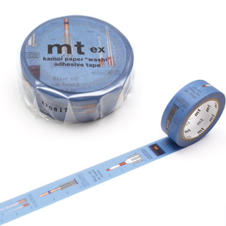 mt masking tape rocket (MTEX1P210) / เทปตกแต่งวาชิ ลายจรวด แบรนด์ KAMOI mt masking tape ประเทศญี่ปุ่น