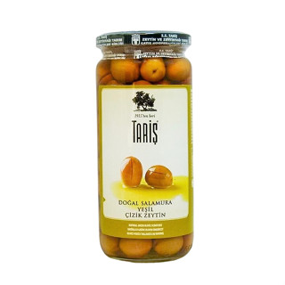 Taris Green Olives Scratched มะกอกเขียวกรีดในน้ำเกลือ (500 g)