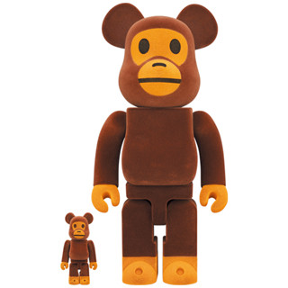 (ของแท้) Bearbrick Baby Milo(r) Flocky Ver. 400+100% แบร์บริค Be@rbrick by Medicom Toy ของใหม่ มือ 1