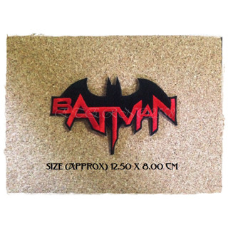 BATMAN ตัวรีดติดเสื้อ อาร์มรีด อาร์มปัก ตกแต่งเสื้อผ้า แจ๊คเก็ตยีนส์ Hipster Embroidered Iron On Sew on