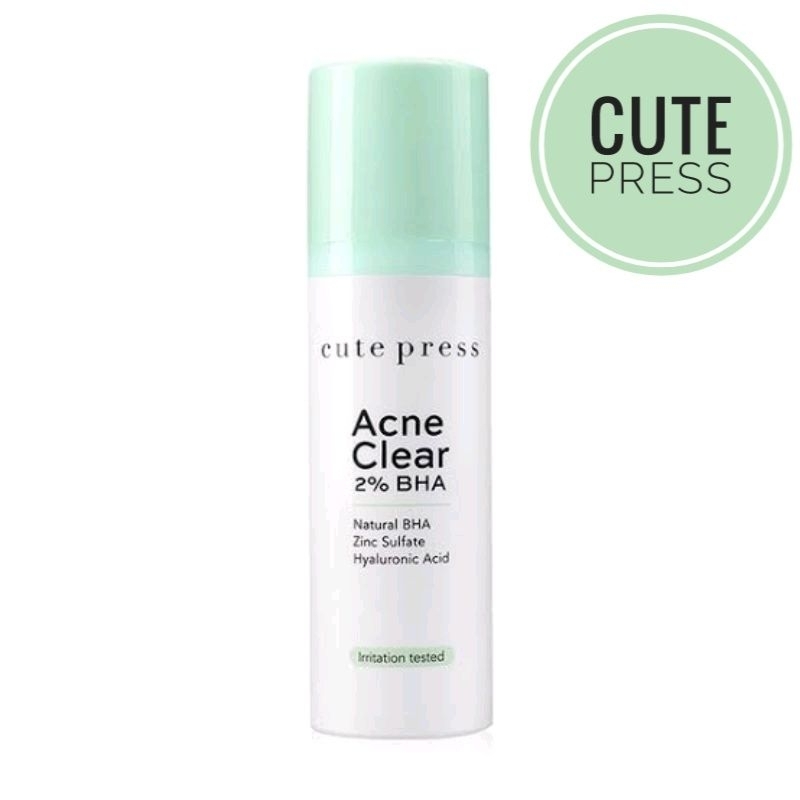 ใหม่แท้💯%CUTE PRESSผลิตภัณฑ์ดูแลผิวหน้า ACNE CLEAR 2% BHA
