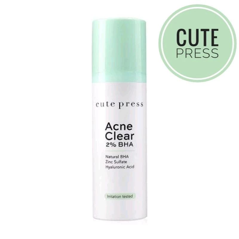 ใหม่แท้💯%CUTE PRESSผลิตภัณฑ์ดูแลผิวหน้า ACNE CLEAR 2% BHA