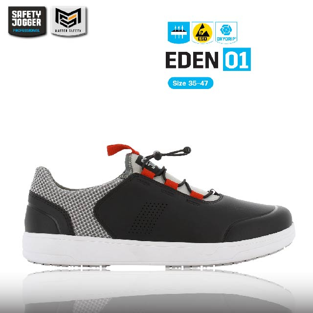 [ของแท้พร้อมส่ง] Safety Jogger รุ่น EDEN O1 รองเท้าผ้าใบใส่ทำงานสำหรับผู้หญิง กันลื่น ป้องกันไฟฟ้าสถิต ESD