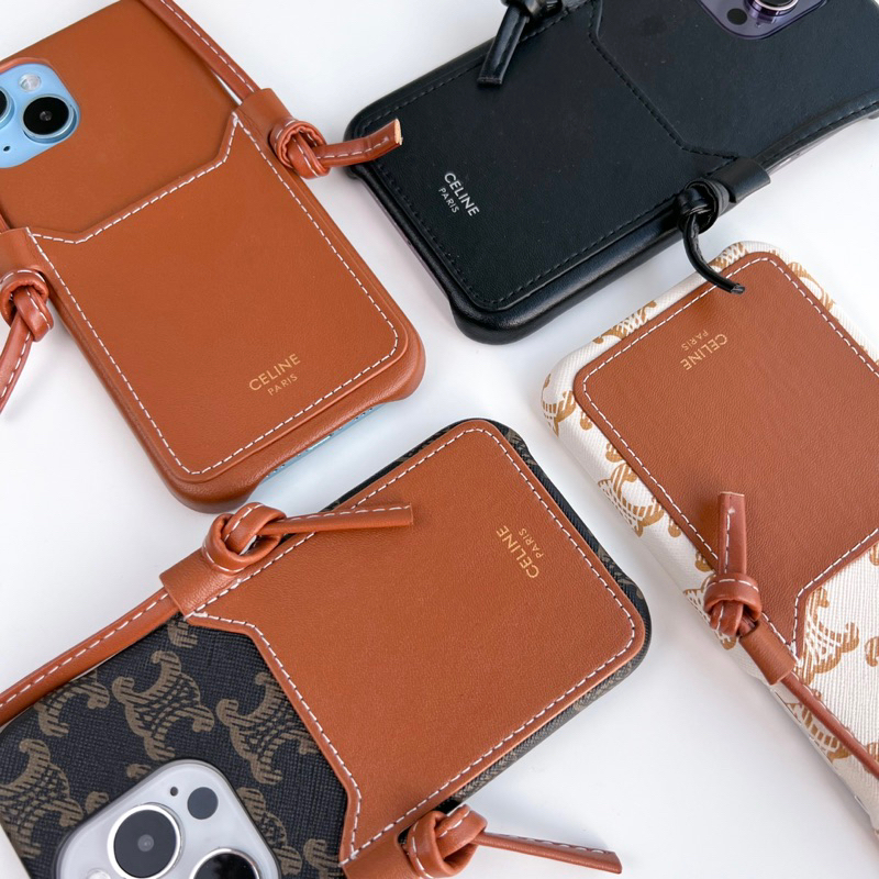 พร้อมส่งในไทย🕶️ T4S77 เคสหนังใส่บัตร CL+สายสะพาย เคสสะพายข้าง สำหรับ iPhone case เคสไอโฟน 11-13Proma