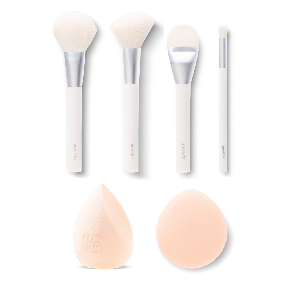 4U2 PRO BRUSH BLENDER CUSHION PUFF แปรงแต่งหน้า สปองค์ พัฟคุชชั่น ฟองน้ำไข่