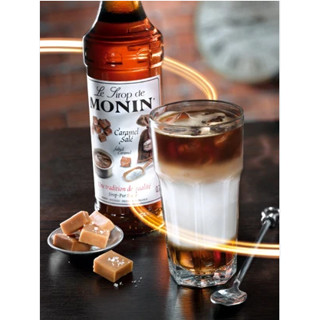 (HomeKoffee) MONIN Salted Caramel Syrup โมนิน ไซรัปซอลเทดคาราเมล บรรจุขวด 700 ml น้ำเชื่อม MONIN กลิ่น “Salted Caramel”