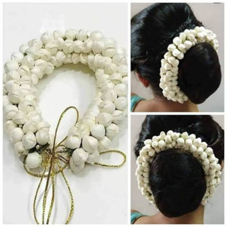 มงกุฎดอกไม้ประดิษฐ์ ปรับขนาดได้ สําหรับผู้หญิง/Artificial Hair Accessory Gajra For Hair For Girls And Women