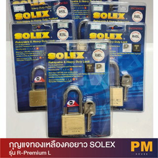 SOLEX กุญแจทองเหลืองคอยาว รุ่น R-Premium L