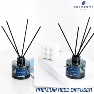 True Industry | ก้านไม้หอมปรับอากาศ รุ่น Premium เกรดบำบัดจากธรรมชาติ 100% ฟรี❗ก้านไม้ไฟเบอร์ 6 ก้าน
